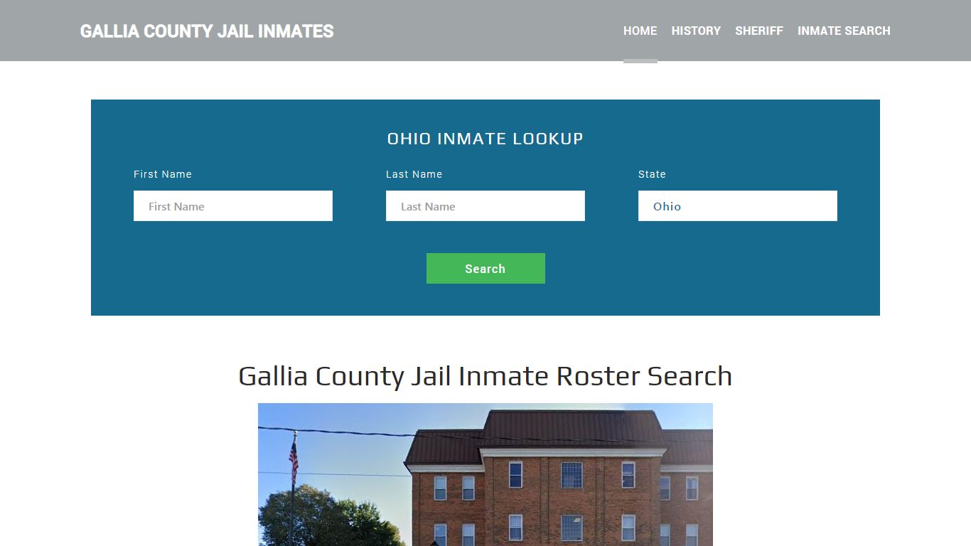 Gallia County Jail Inmate Roster Lookup, Gallipolis, OH